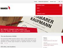 Tablet Screenshot of businesshanse.com